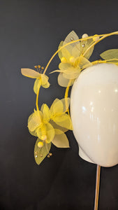 Floralesque Sheer Yellow Ombre Crown