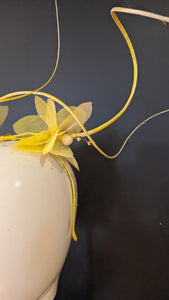 Floralesque Sheer Yellow Ombre Crown
