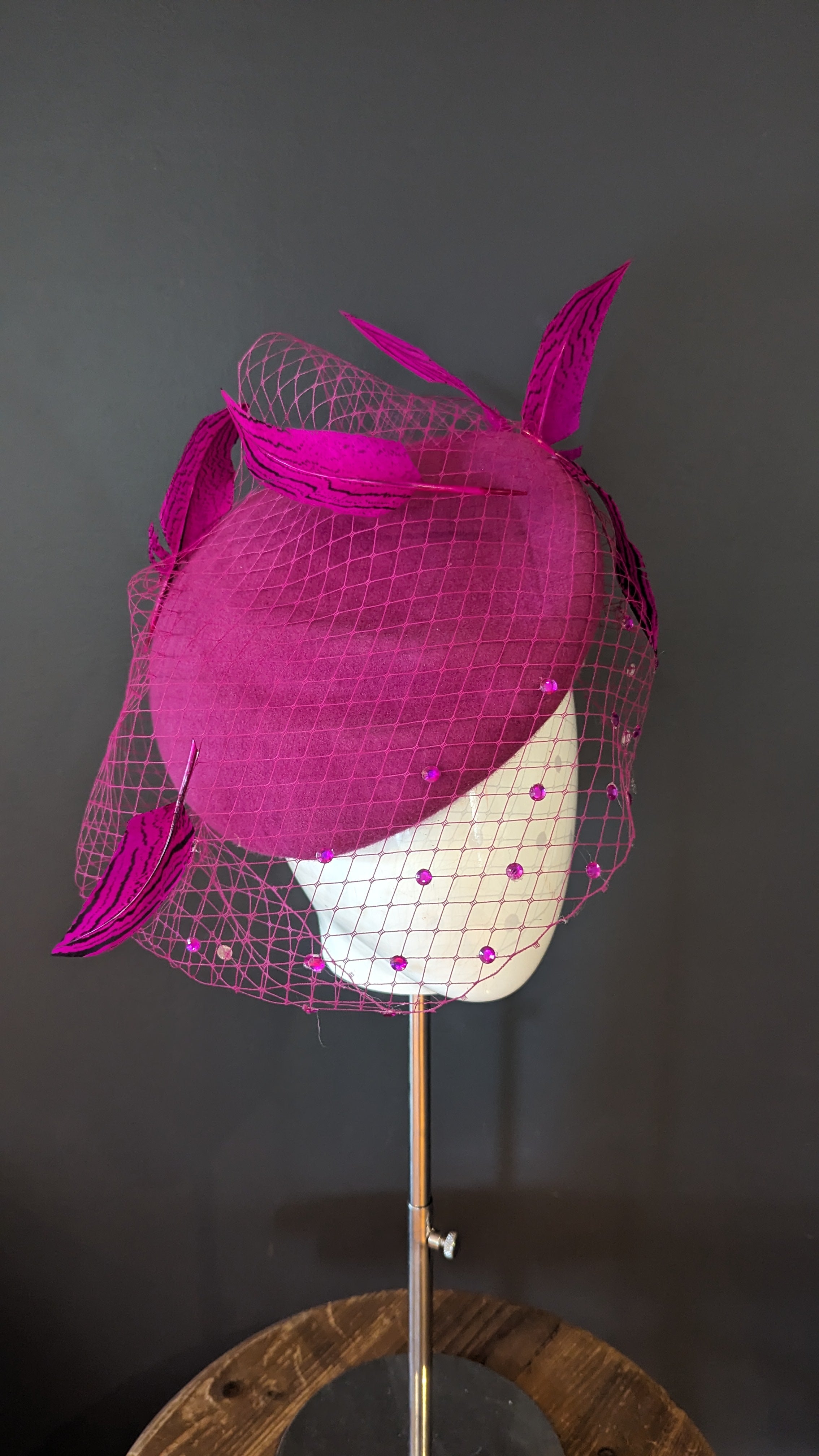 Magenta Floating Beret