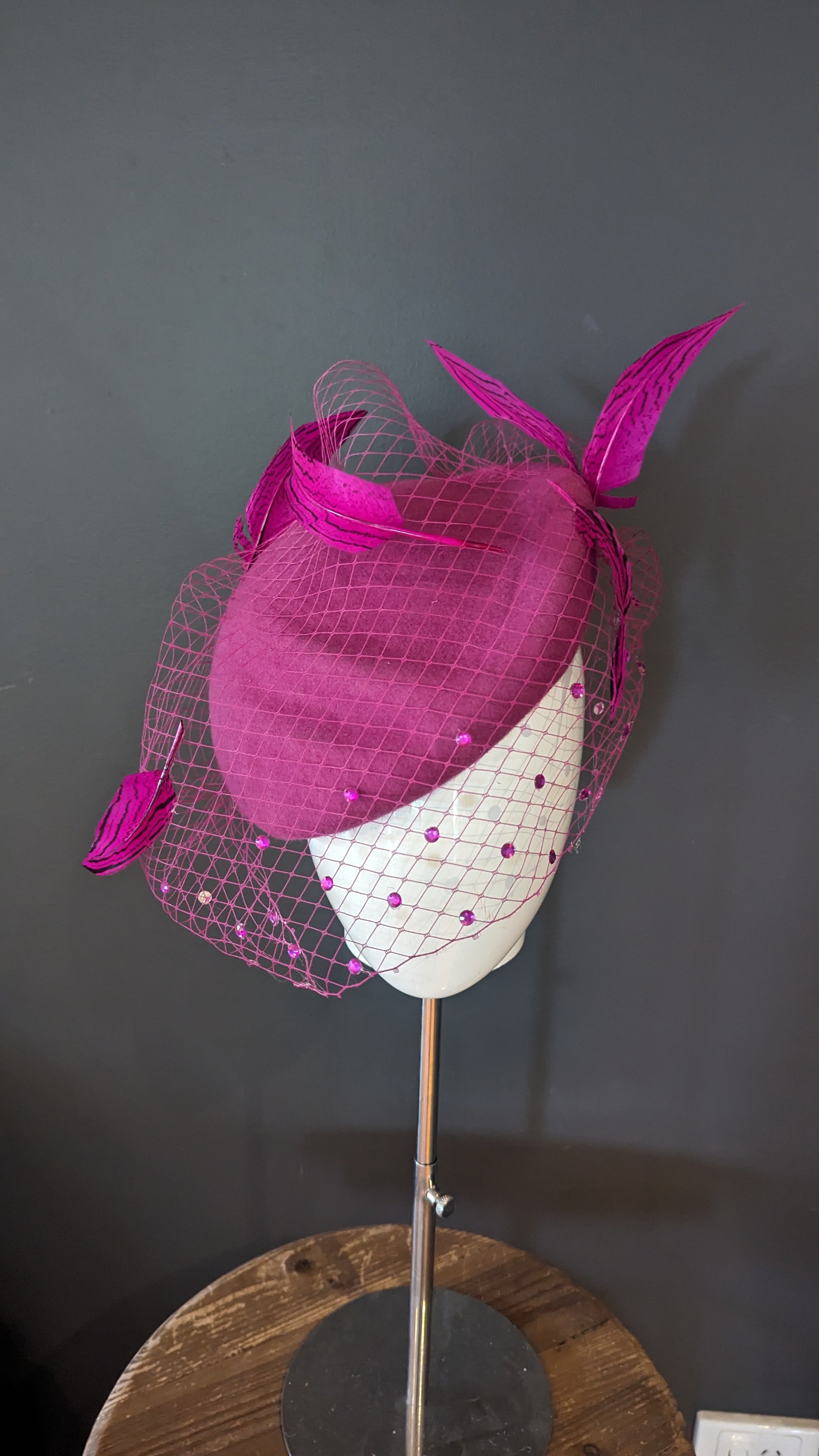 Magenta Floating Beret