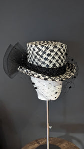 Houndstooth Topper Black & White Limited Edition