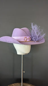 Lariat Lilac Chained Curved Cowboy Brim