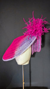 GlamourGlitz Hot Pink Lilac Fringe Feature Coolie