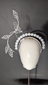 White Flight Beaded Halo