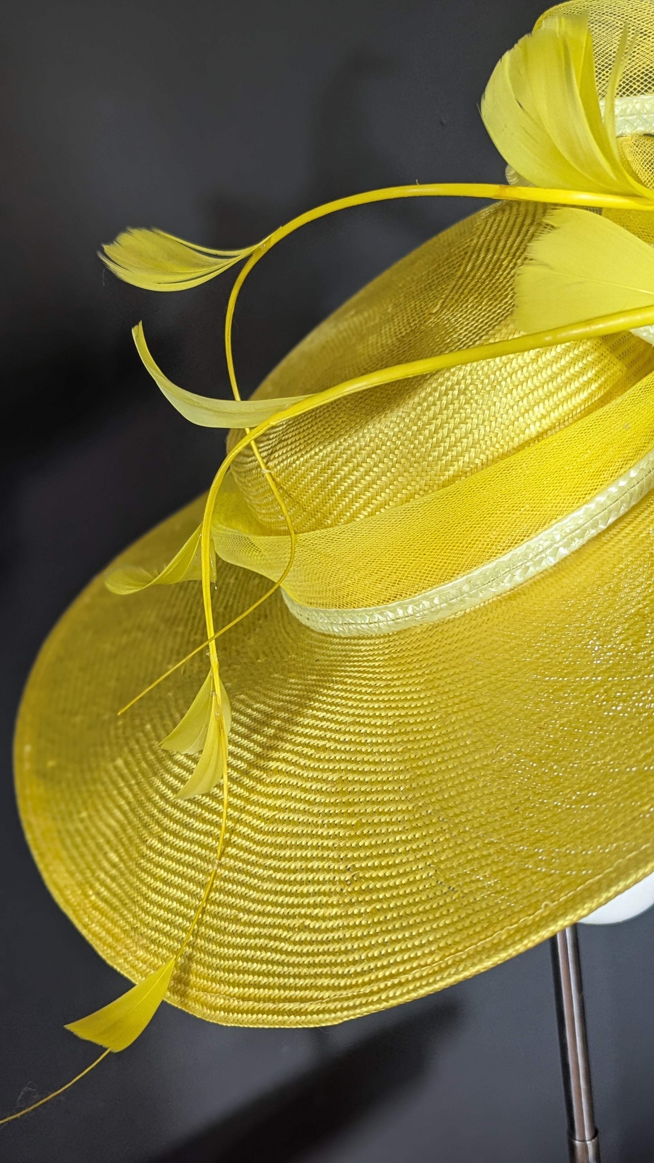 Sunny Sunshine Yellow Wide Brim