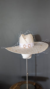 Snaffle-Esque Polo-Esque White Wide Brim