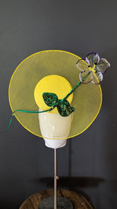 Raffaela Bright Yellow & Lilac Iris Percher