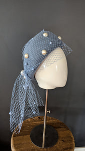 Baby Blue Pearl Vintage Pillbox