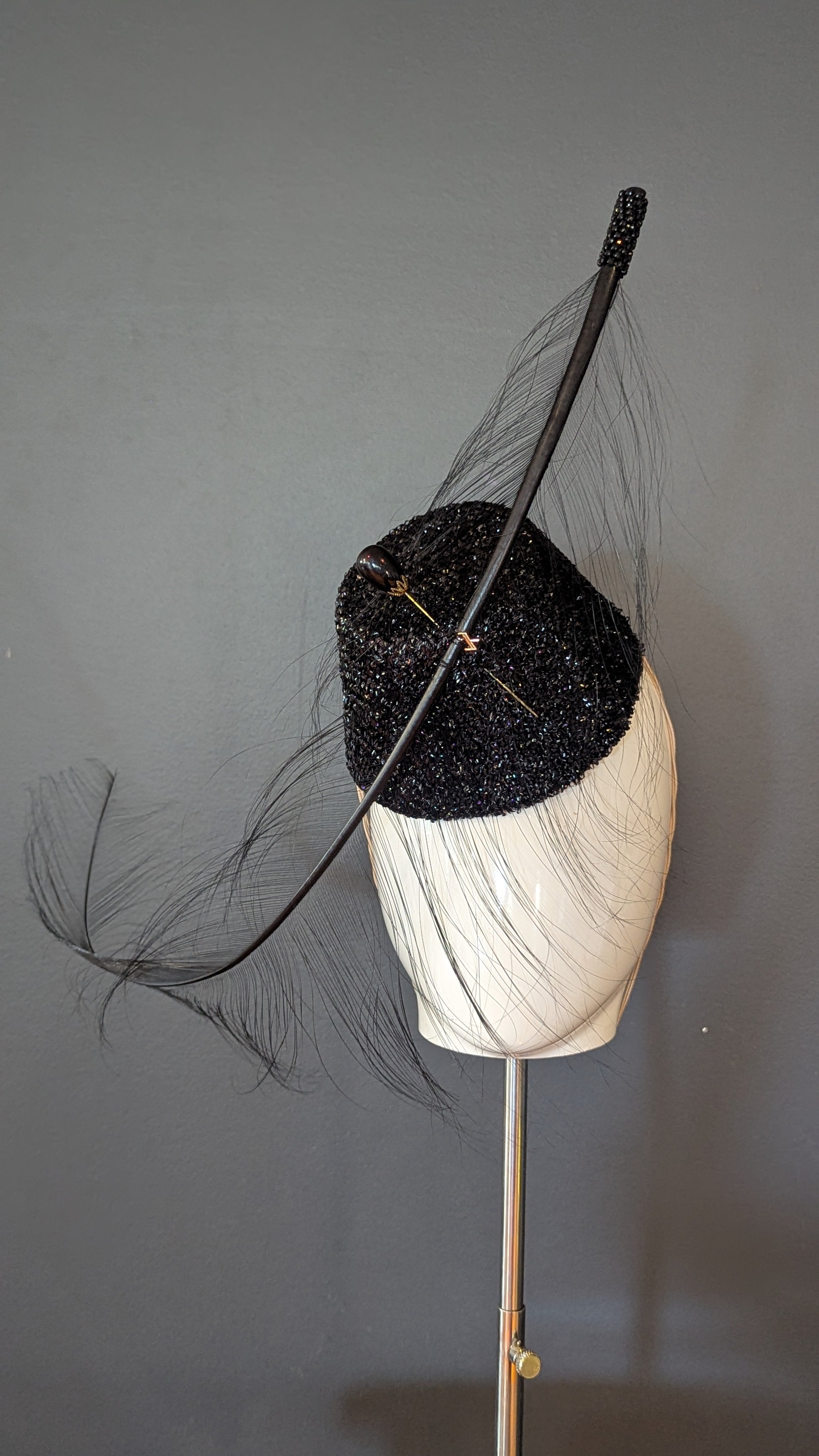 Vintage Cocktail Glamour Black Sparkle