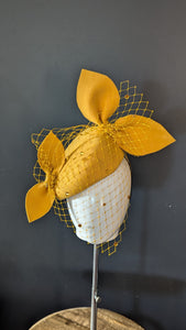 Double Bow Beret Yellow