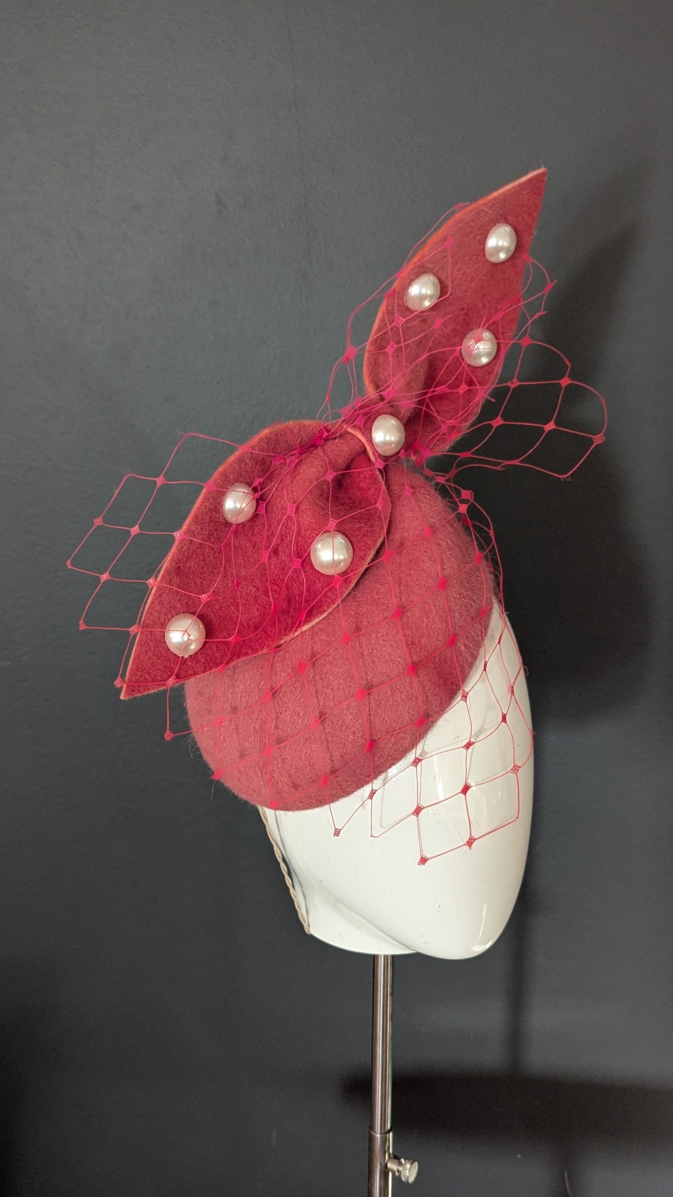 Strawberries & Cream Hand Dyed Beret