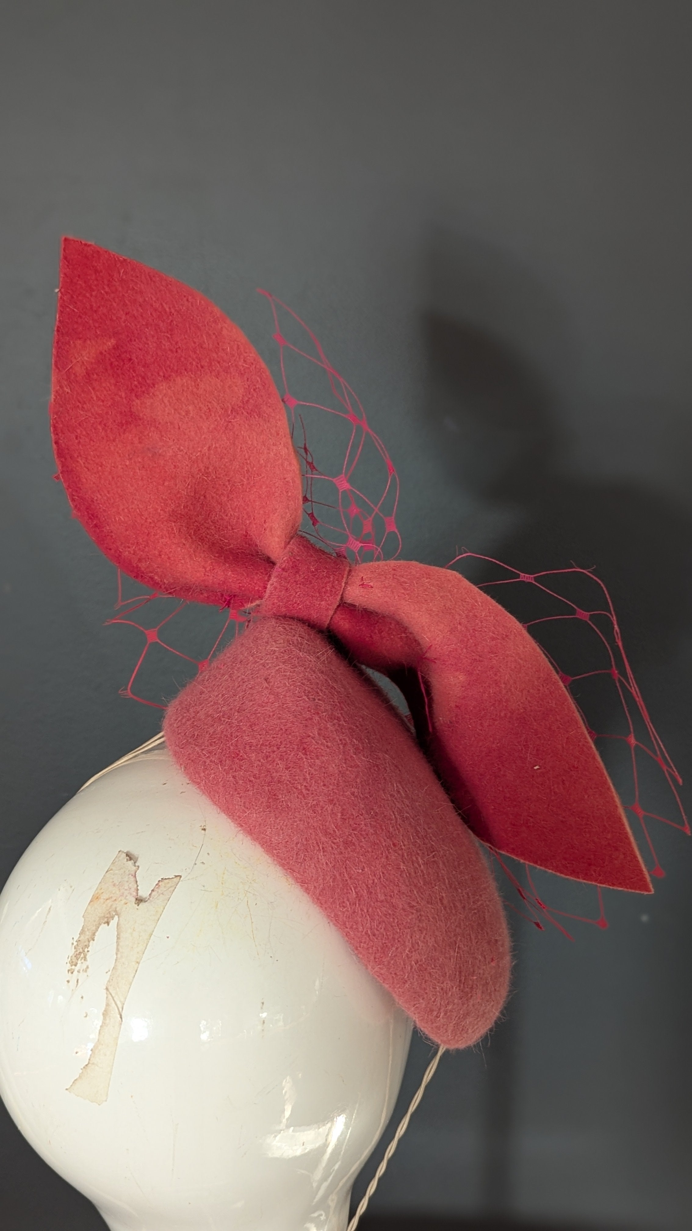Strawberries & Cream Hand Dyed Beret