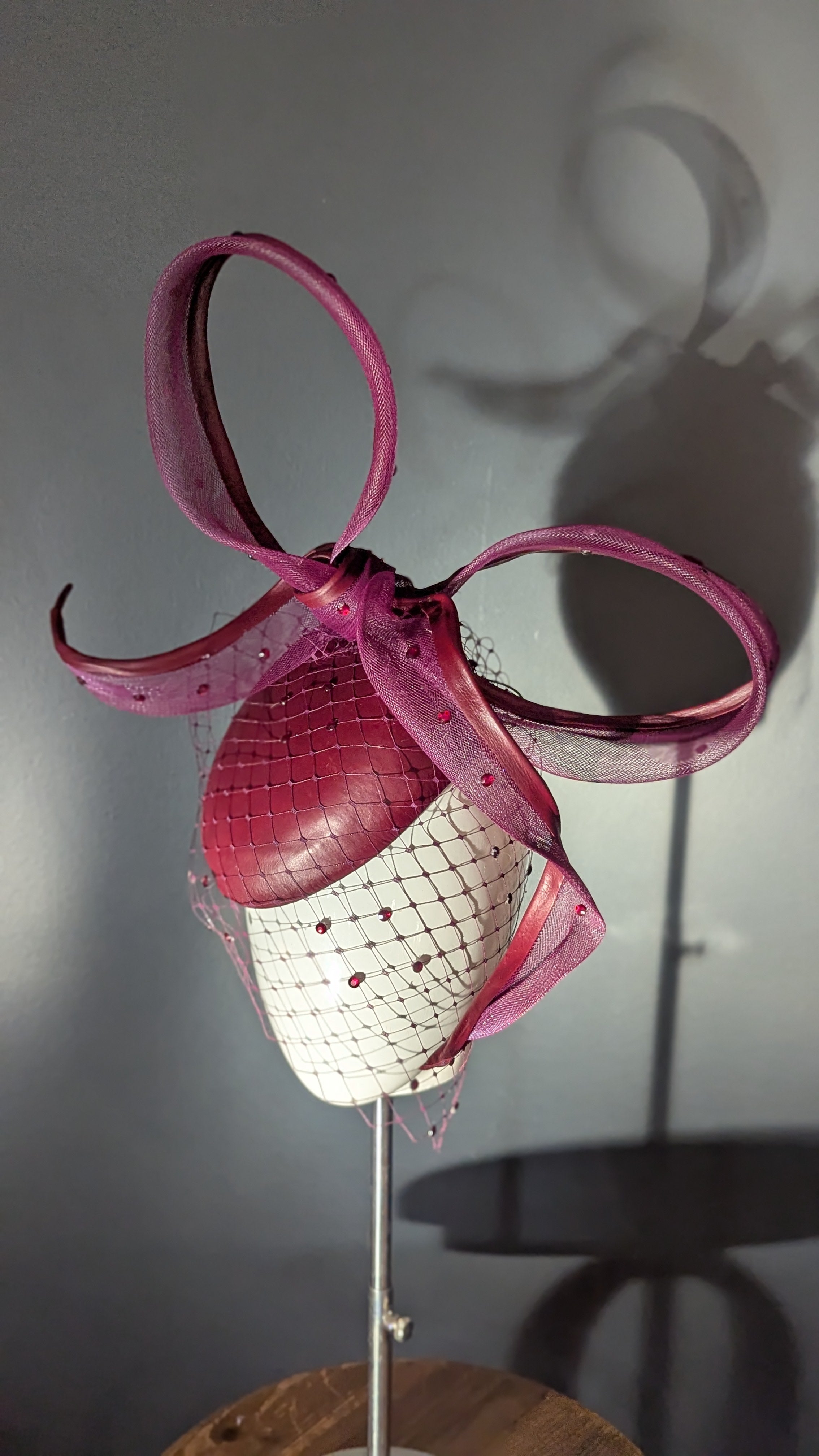 The Sculpted Bow Burgundy