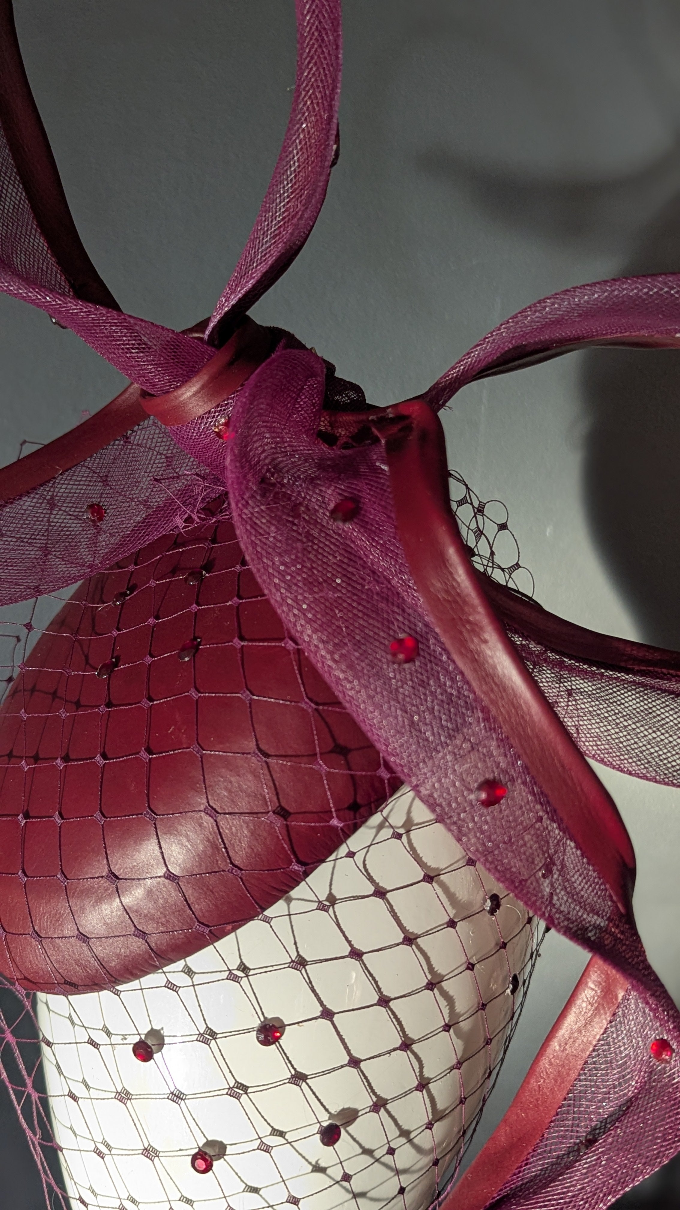 The Sculpted Bow Burgundy