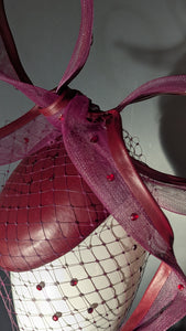 The Sculpted Bow Burgundy