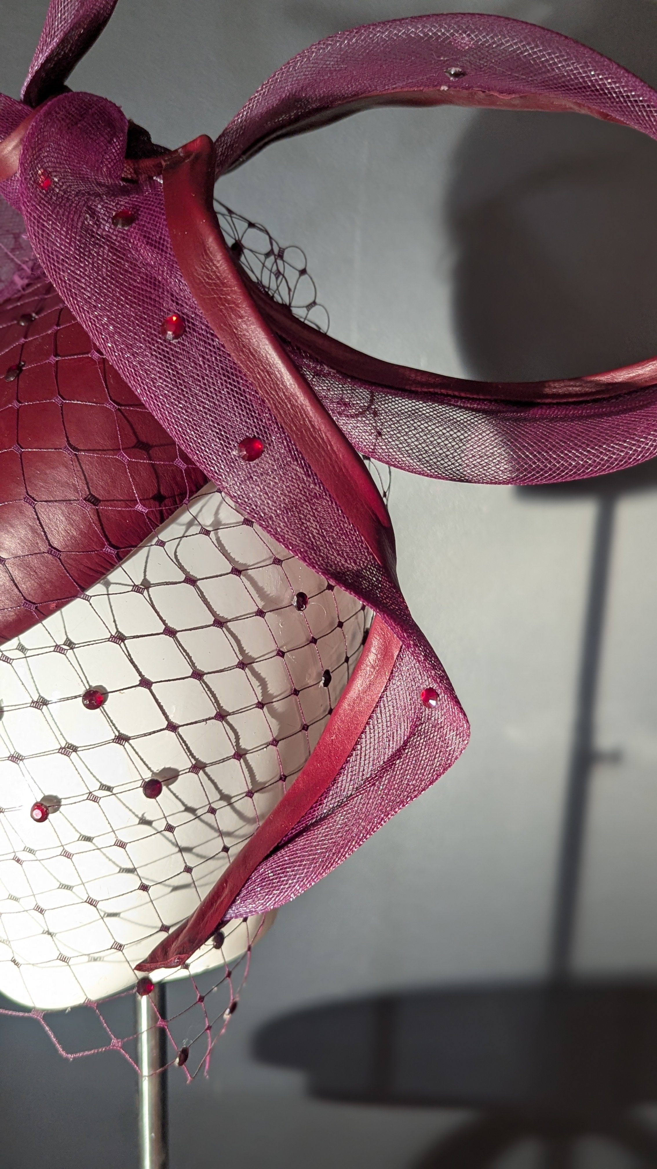 The Sculpted Bow Burgundy
