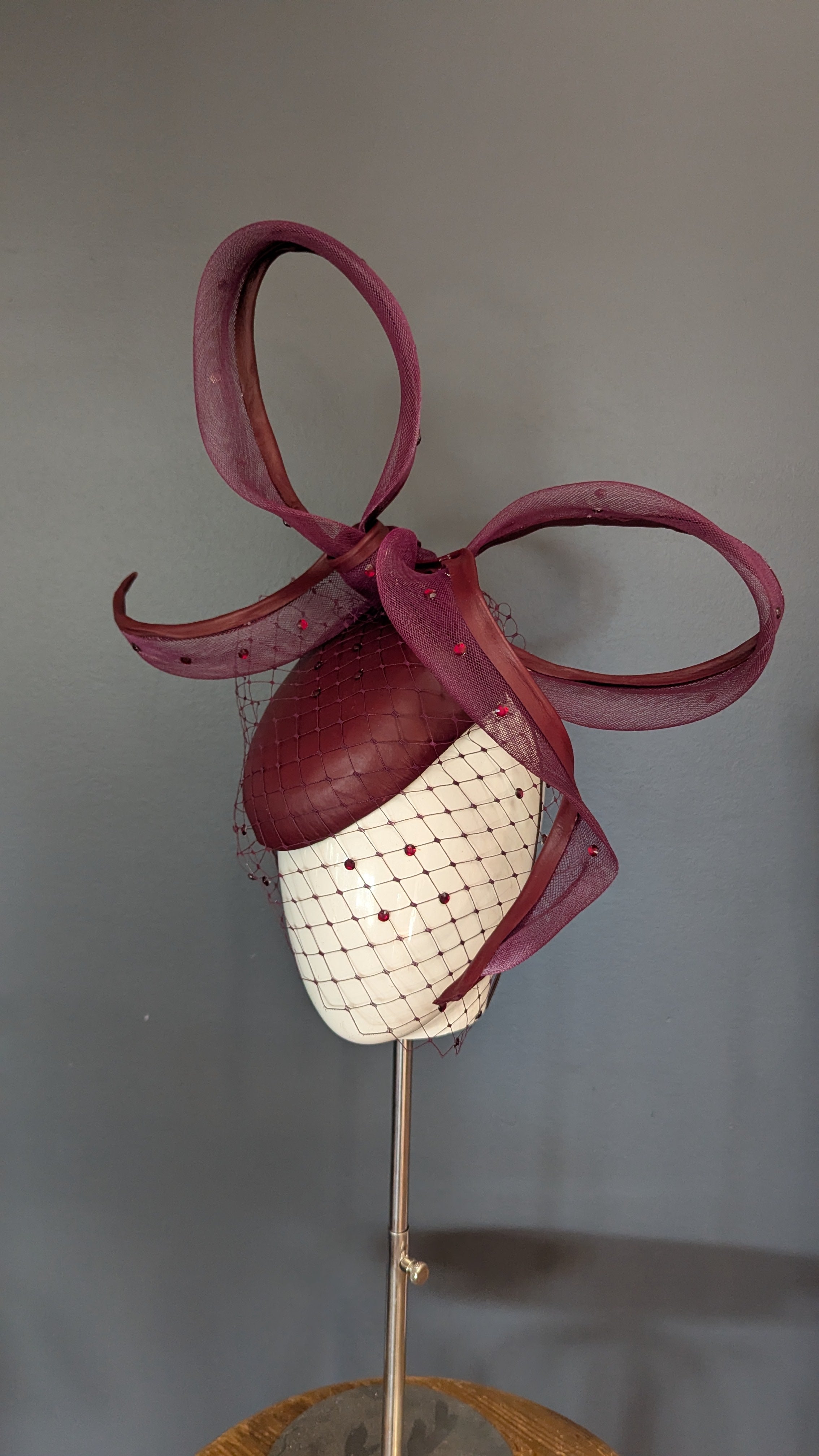 The Sculpted Bow Burgundy
