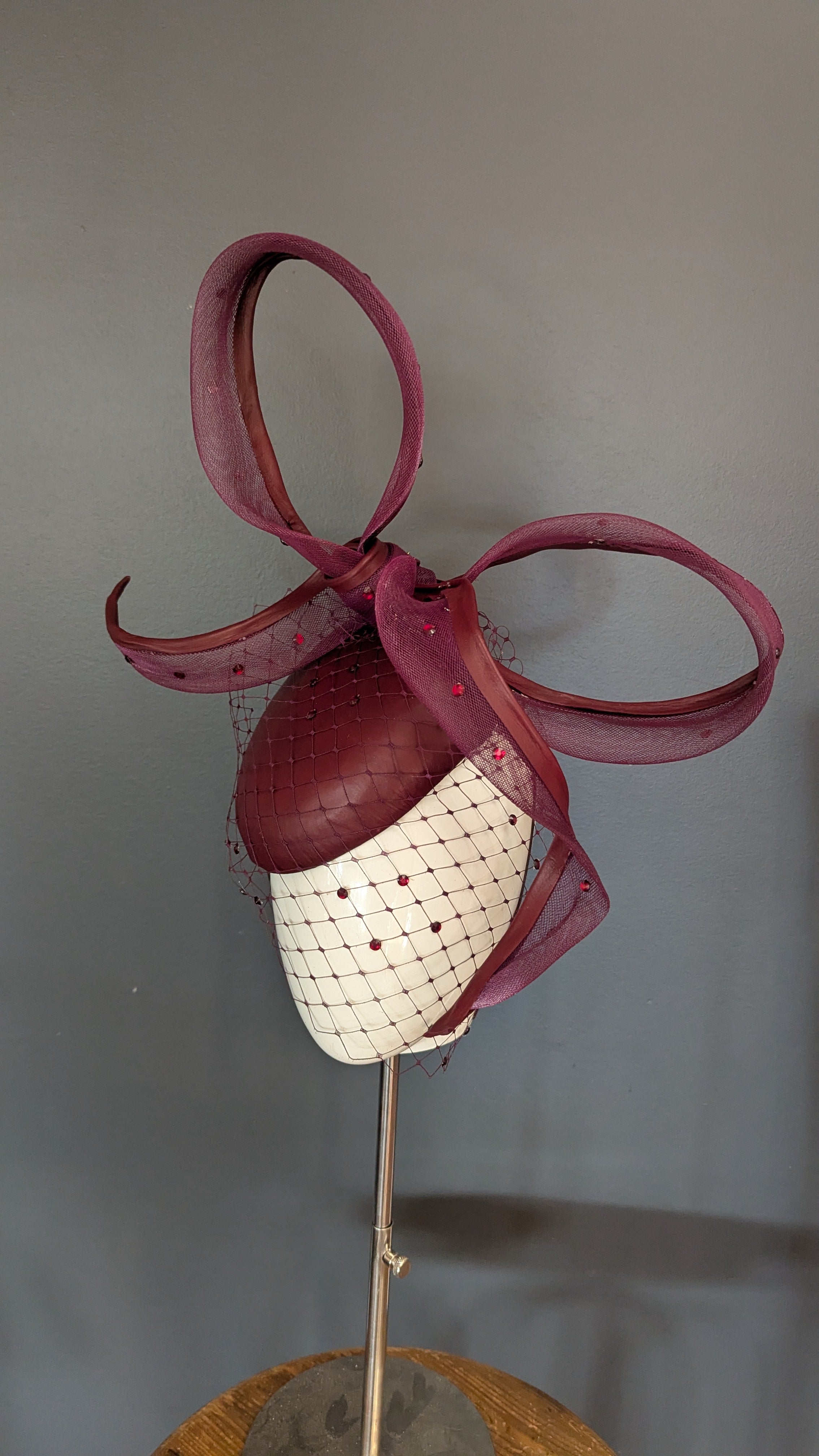 The Sculpted Bow Burgundy