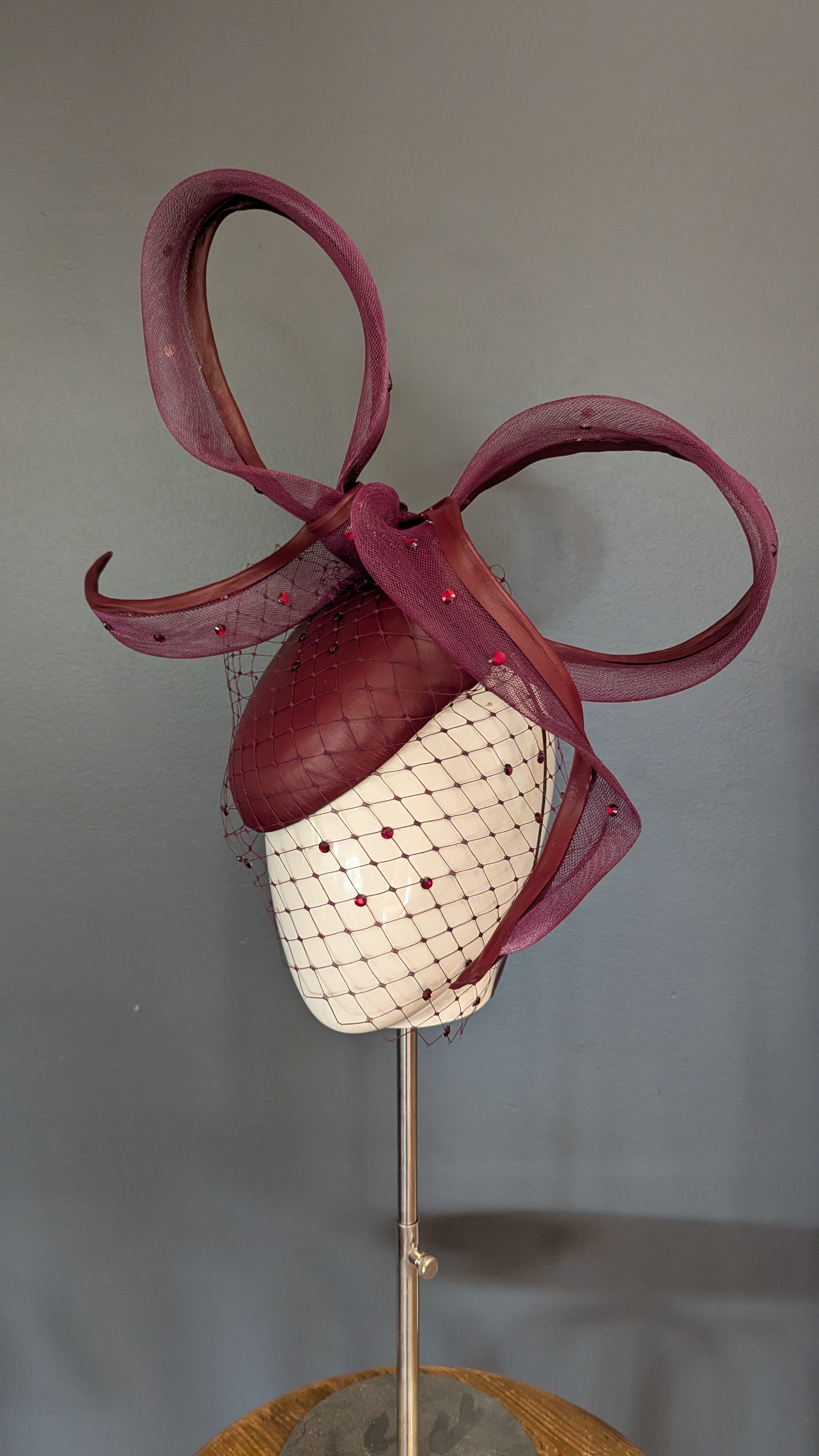 The Sculpted Bow Burgundy
