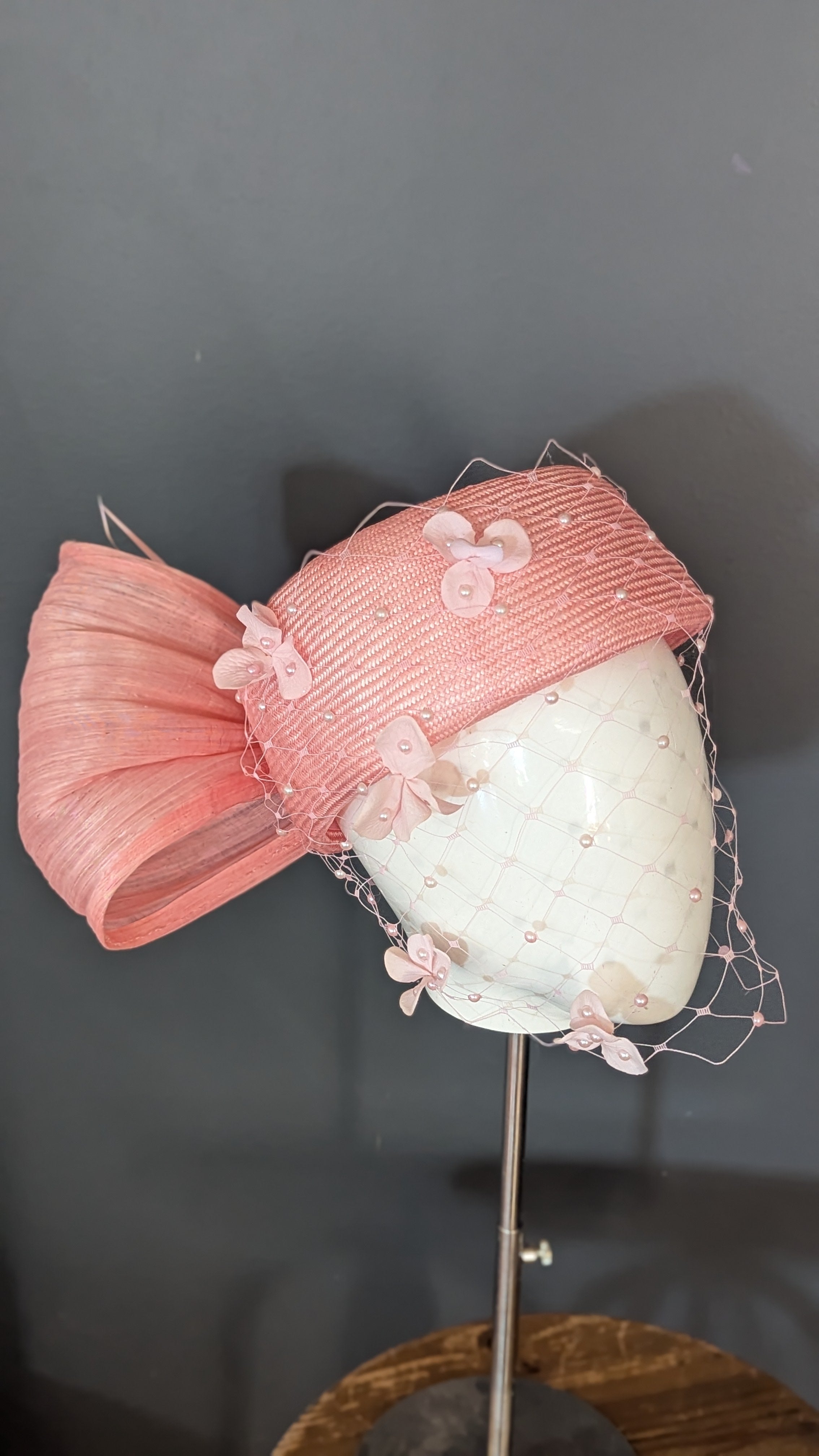 Audrey Blush Pink 50's Vintage Pillbox