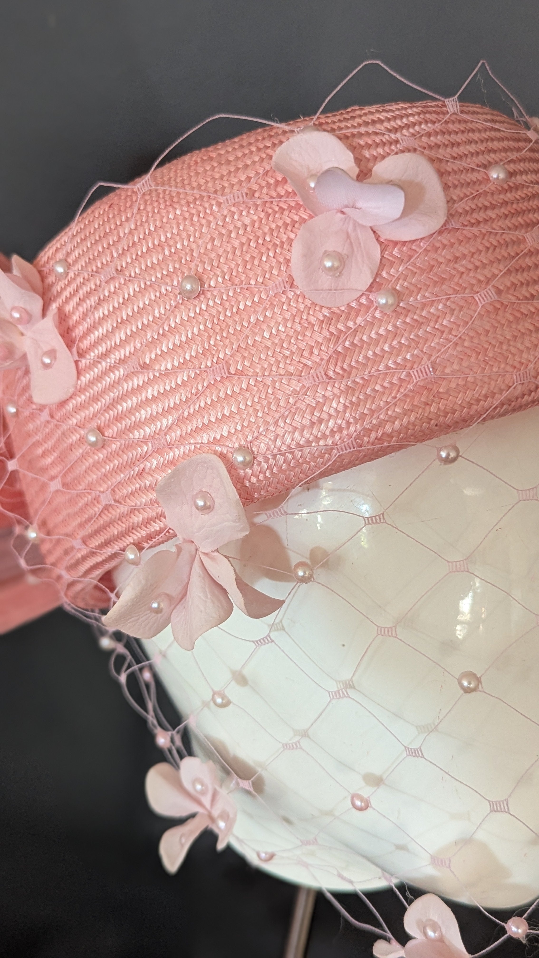 Audrey Blush Pink 50's Vintage Pillbox