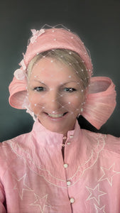 Audrey Blush Pink 50's Vintage Pillbox