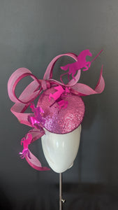 The Horses Are On The Track.... Hot Pink