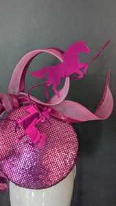 The Horses Are On The Track.... Hot Pink