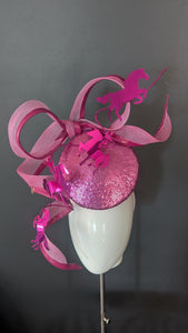 The Horses Are On The Track.... Hot Pink