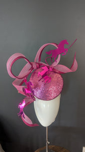 The Horses Are On The Track.... Hot Pink