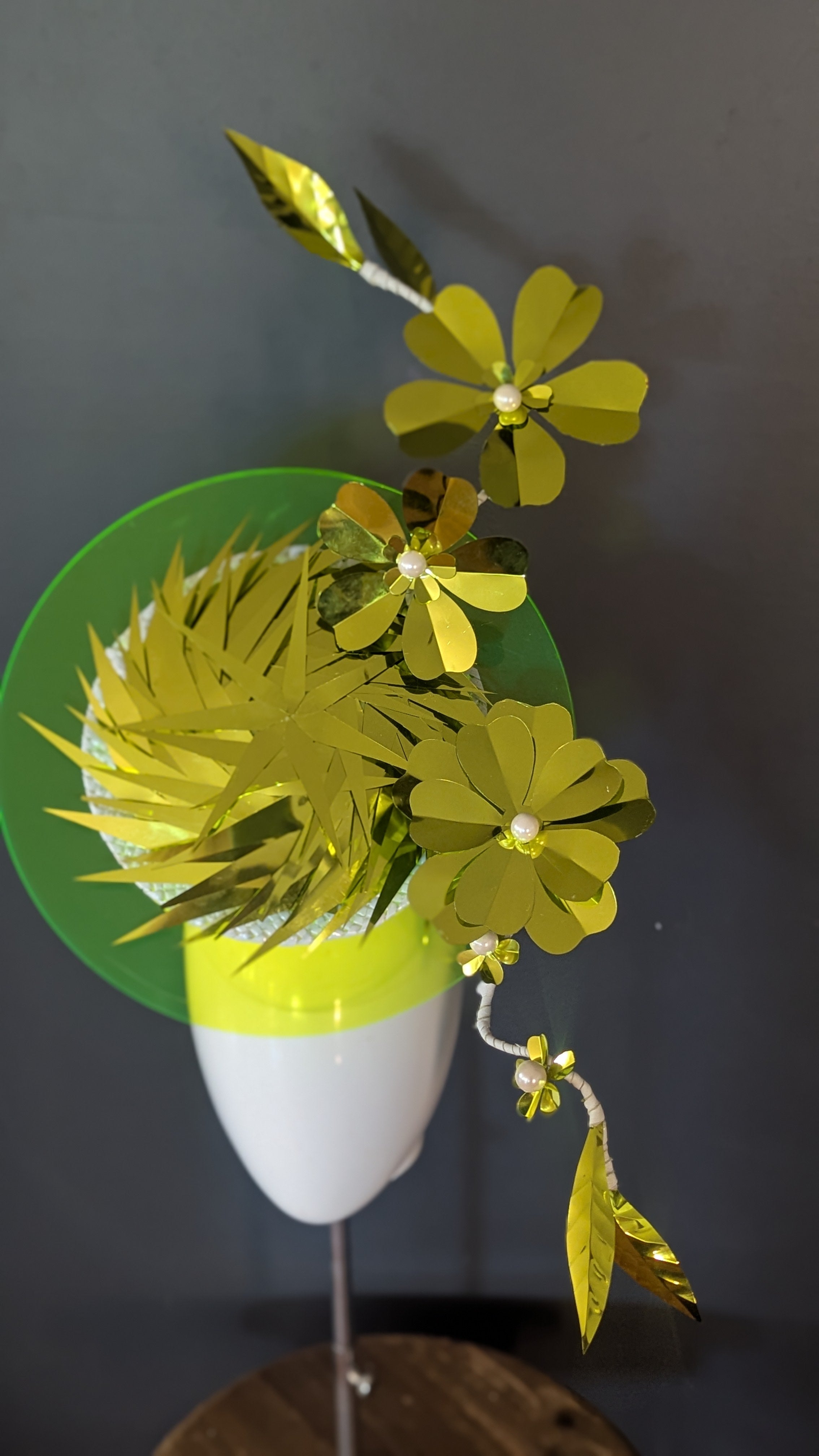 Chartreuse Glamour Acrylic Brim