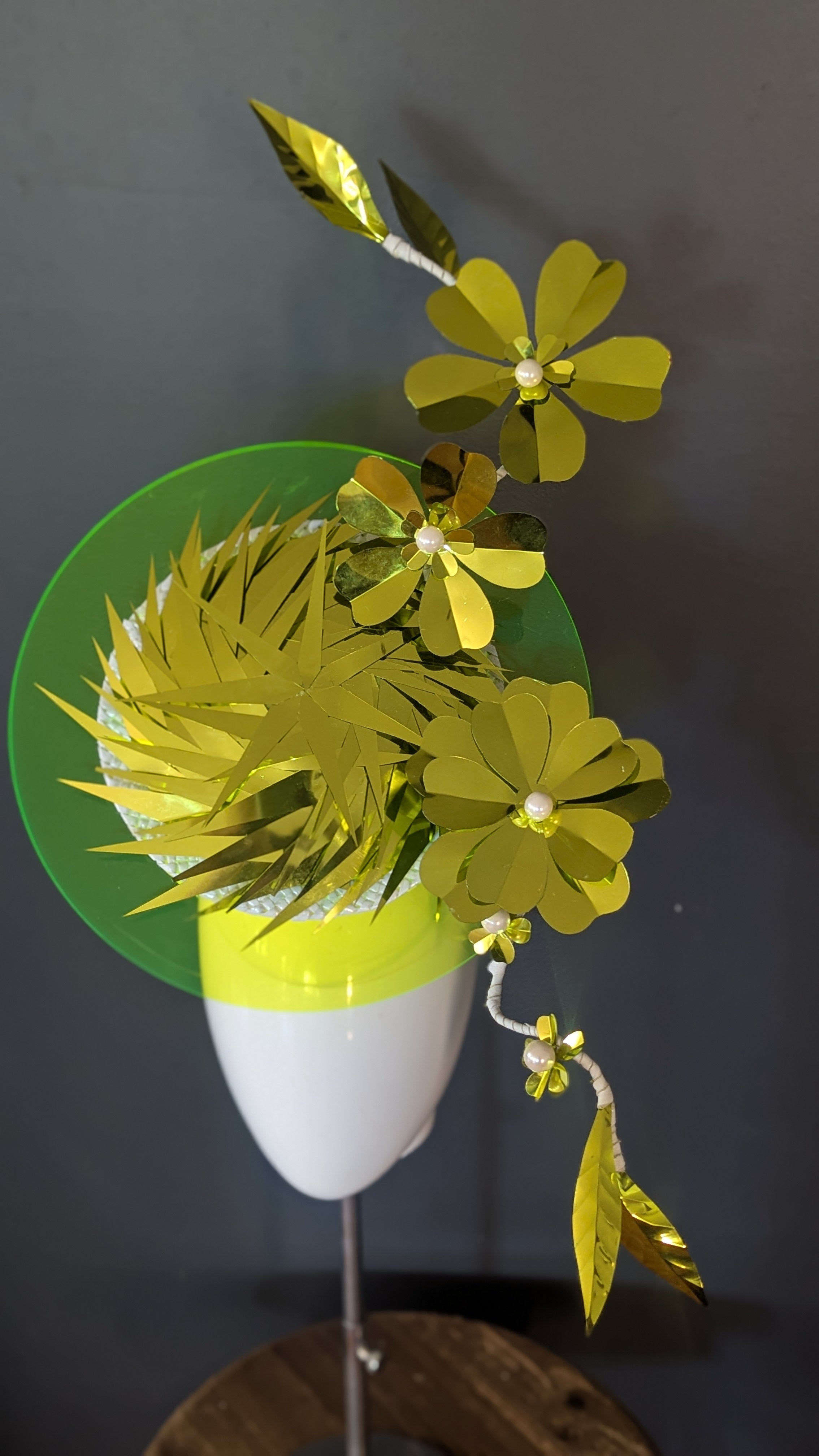 Chartreuse Glamour Acrylic Brim