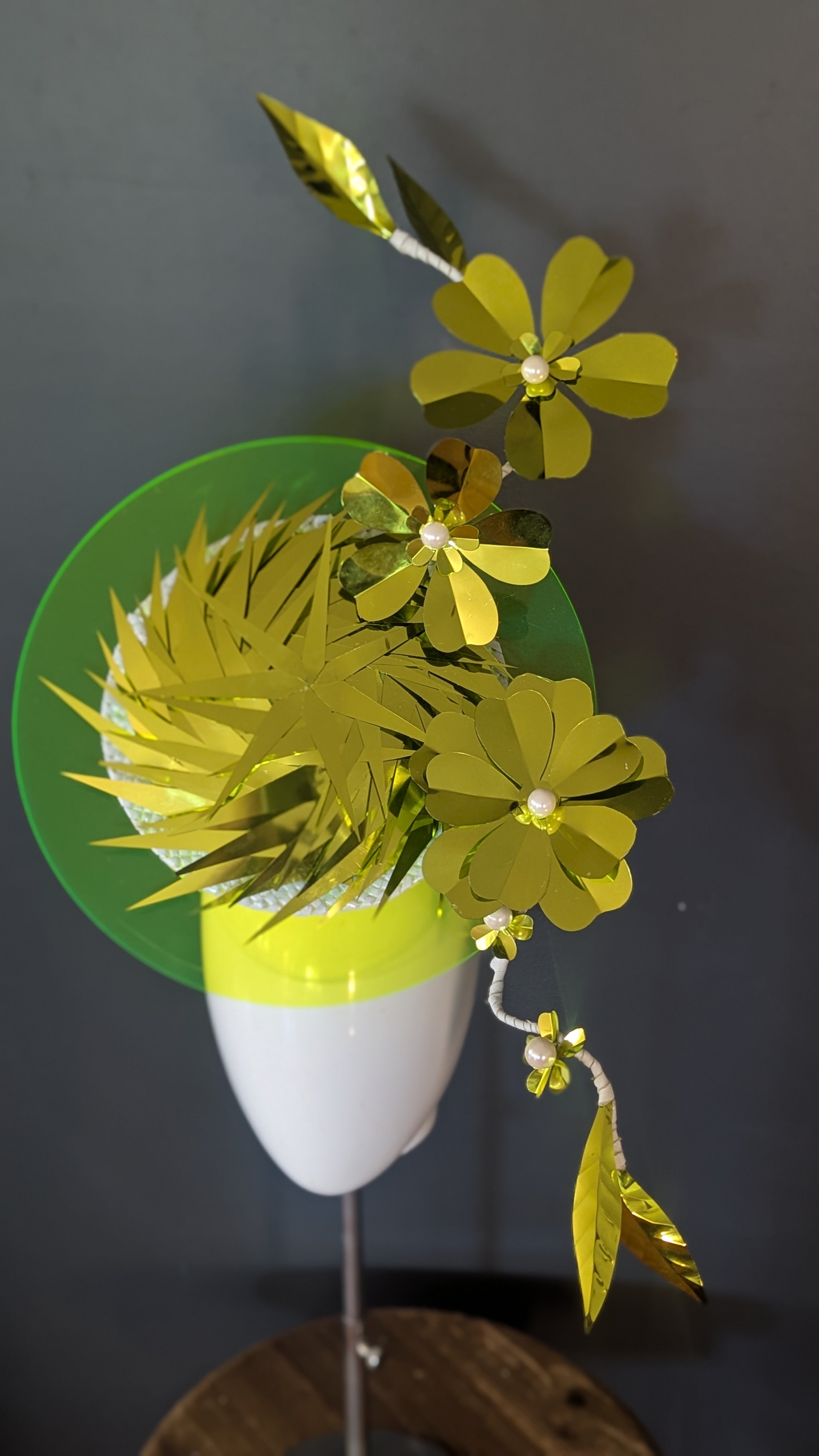 Chartreuse Glamour Acrylic Brim