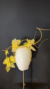 Floralesque Sheer Yellow Ombre Crown