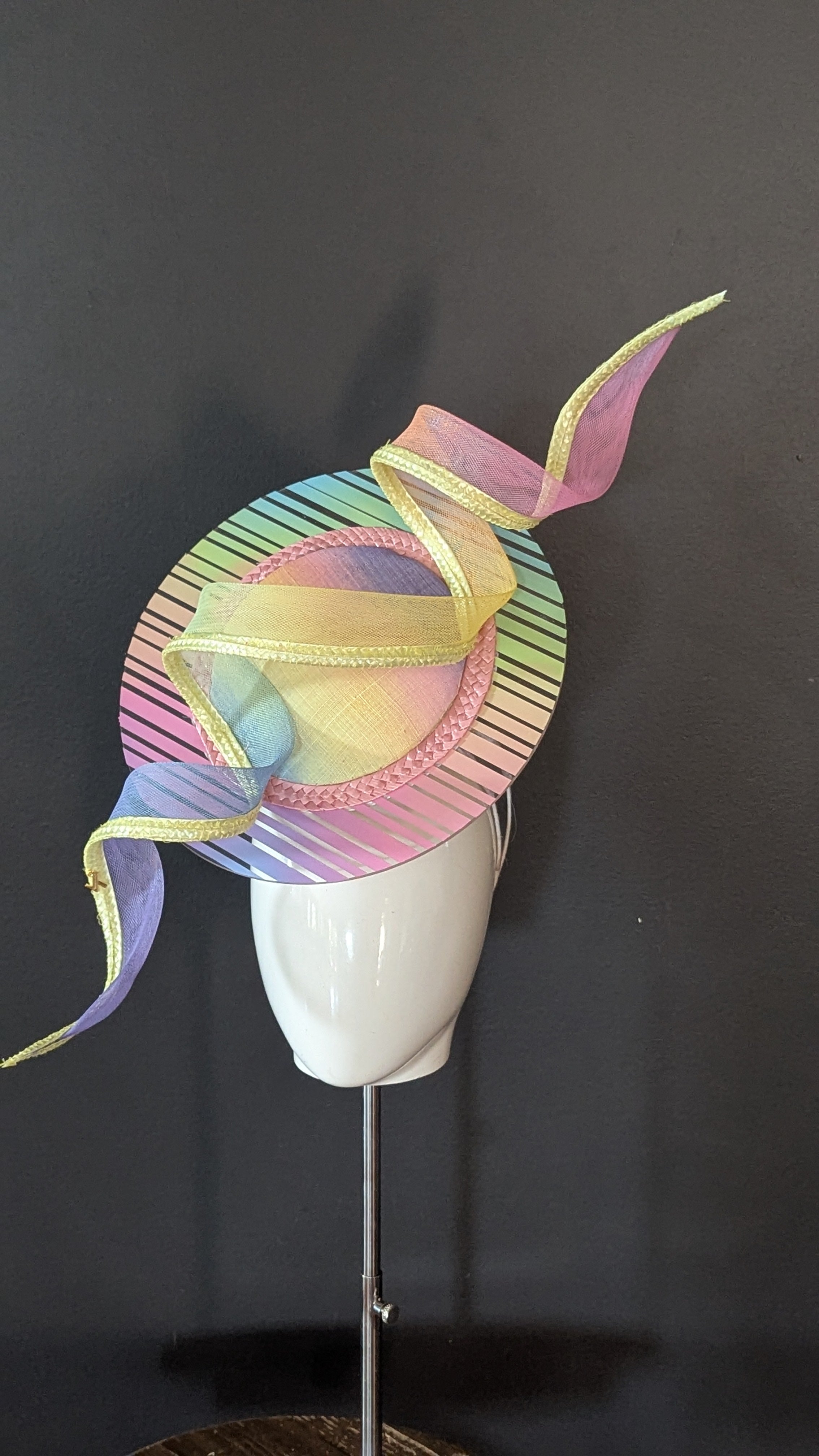 Candy Stripe Gelati Acrylic Angled Percher