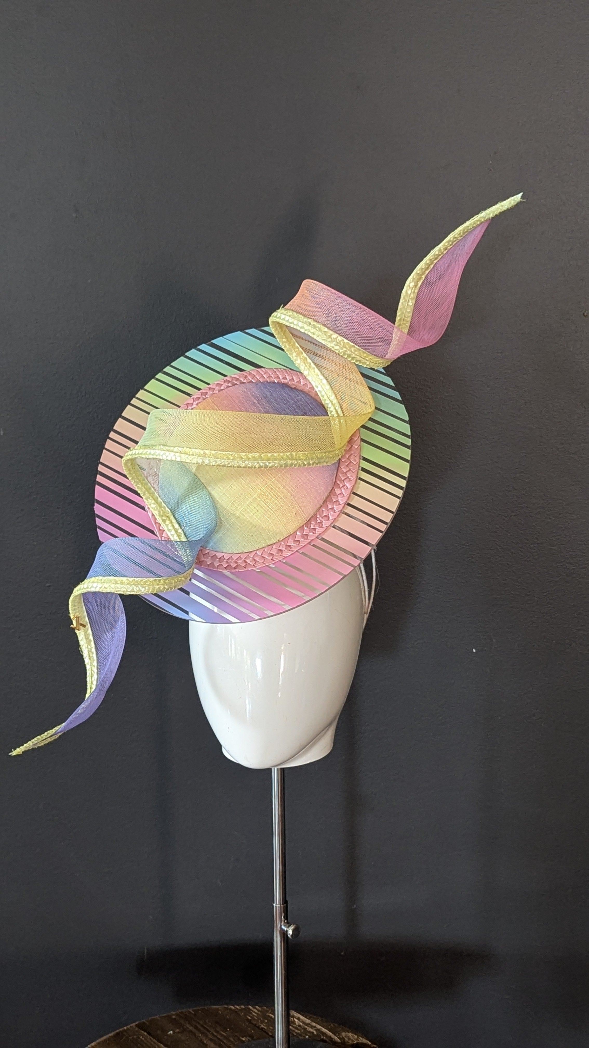 Candy Stripe Gelati Acrylic Angled Percher