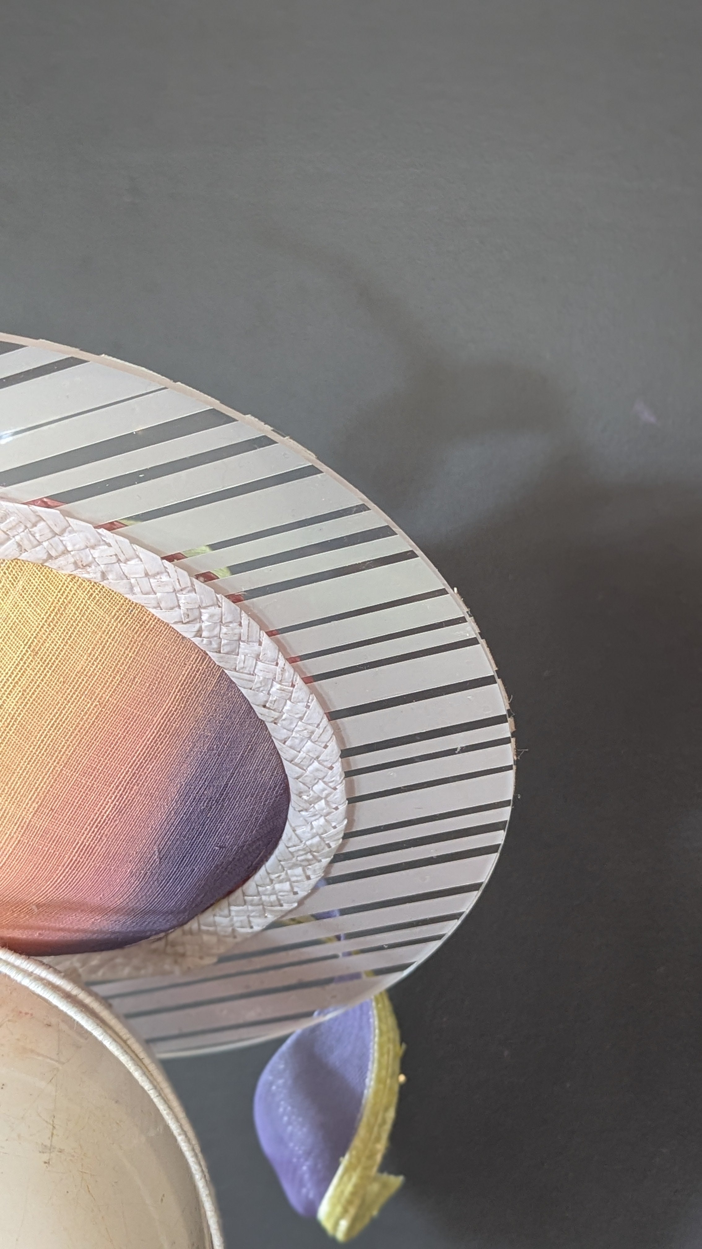 Candy Stripe Gelati Acrylic Angled Percher