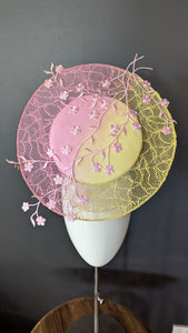 Springtime Blossoms Pastel Yellow and Pink