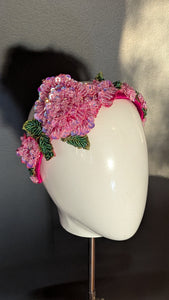 Beaded Rose Vintage Look Band