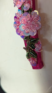 Beaded Rose Vintage Look Band