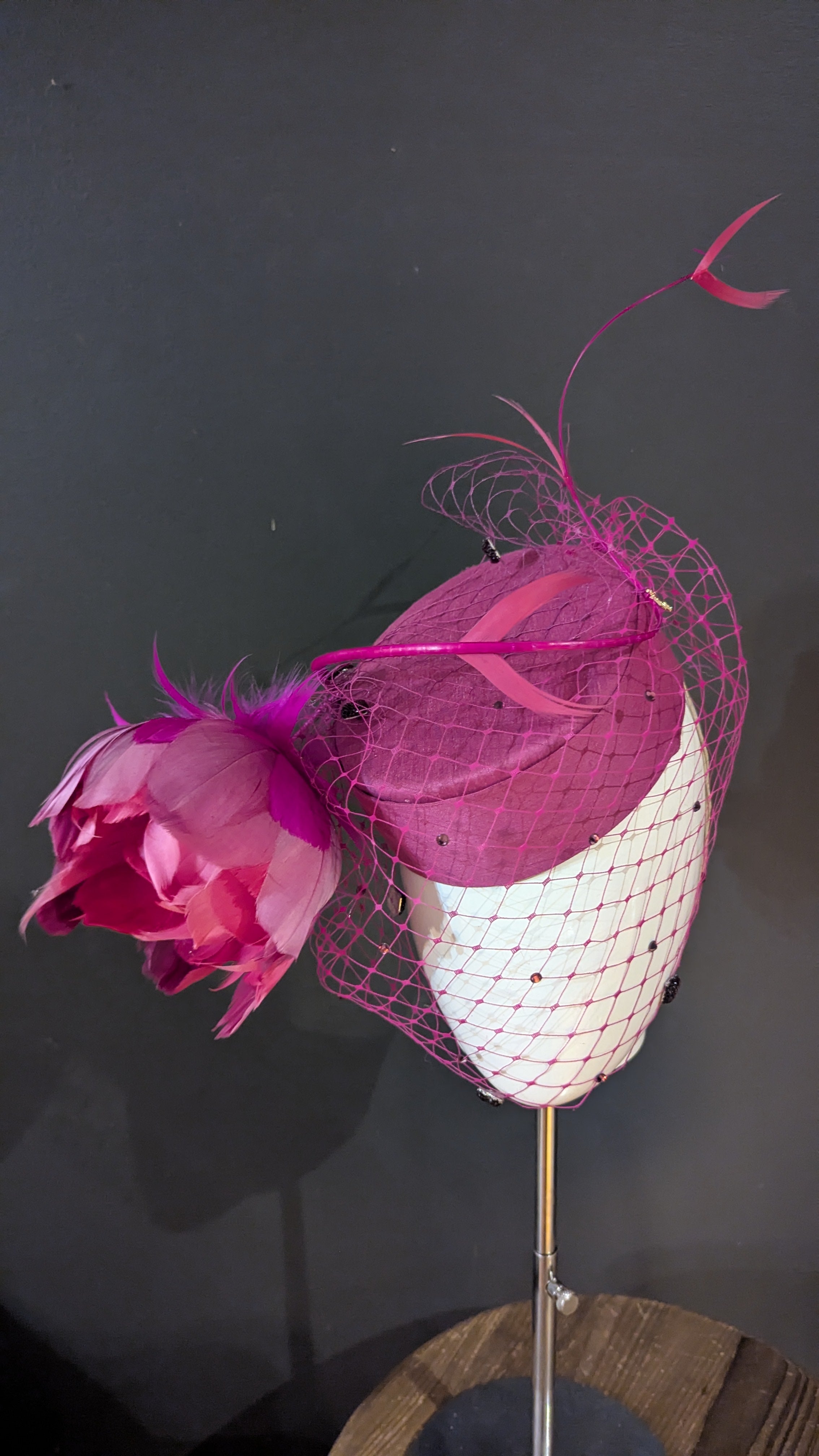 Magenta Deep Pink Wide Rose Cocktail Base