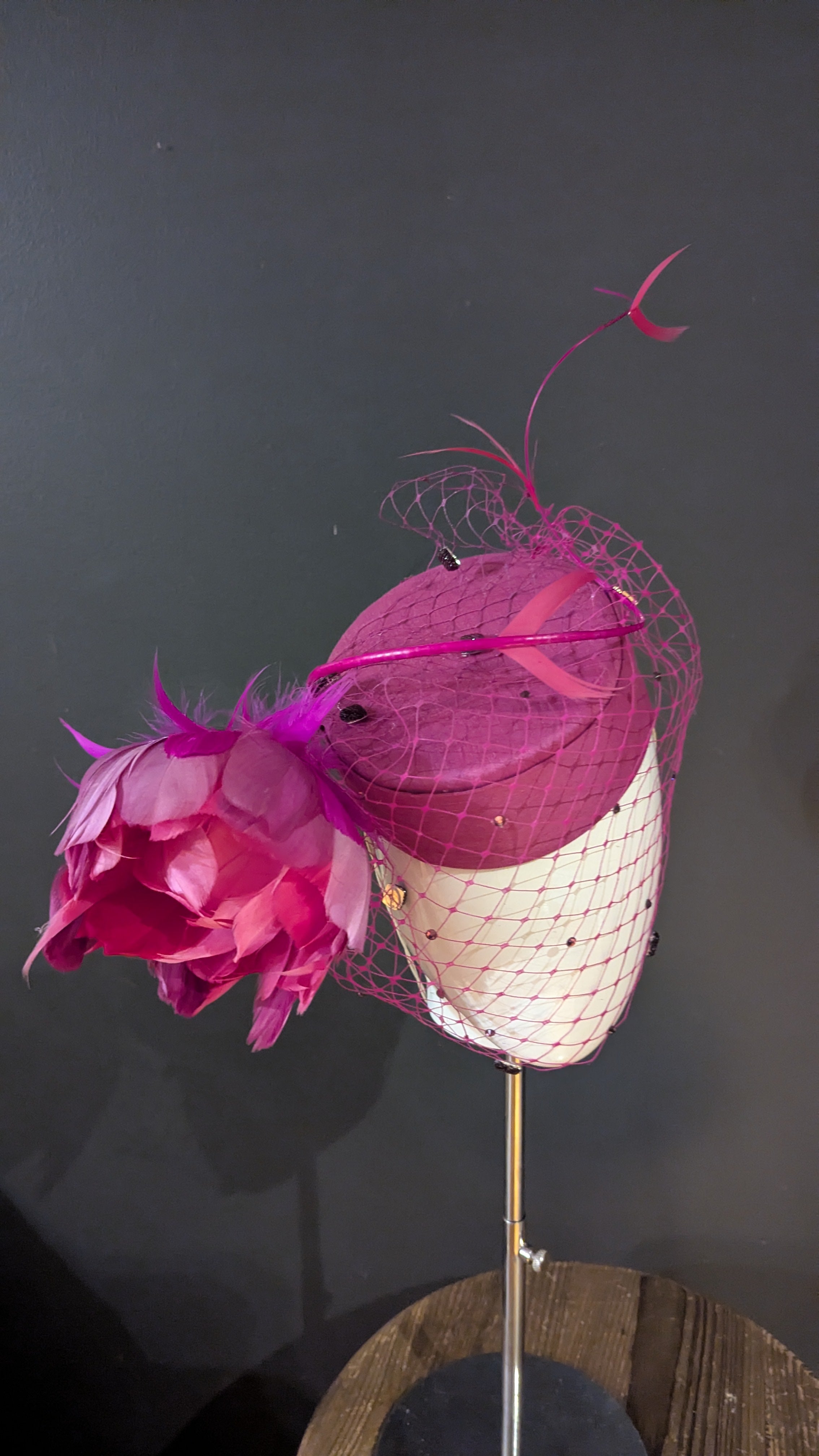 Magenta Deep Pink Wide Rose Cocktail Base