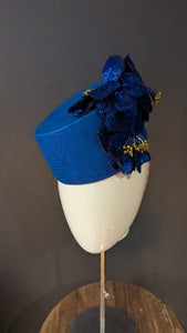 Everest Royal Blue Iridescent Floral Cocktail