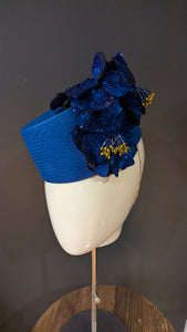 Everest Royal Blue Iridescent Floral Cocktail