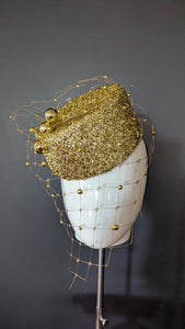 Glittering Prize Gold Cocktail Pillbox