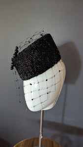 Black Shimmer Cocktail Pillbox