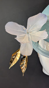 Watercolour Pale Blue Teardrop Percher