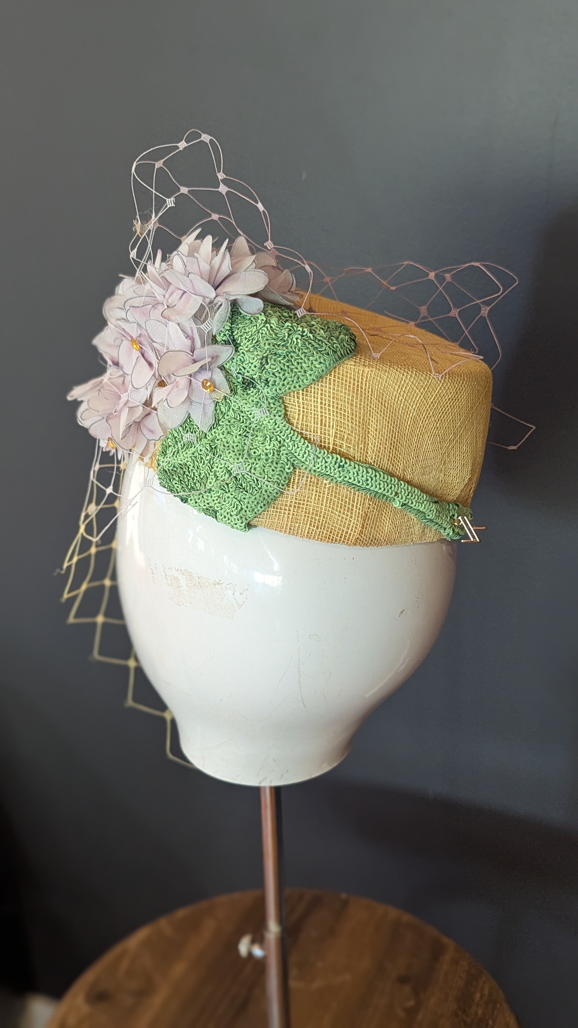 Hydrangea Heaven Sequinned Cocktail Pillbox