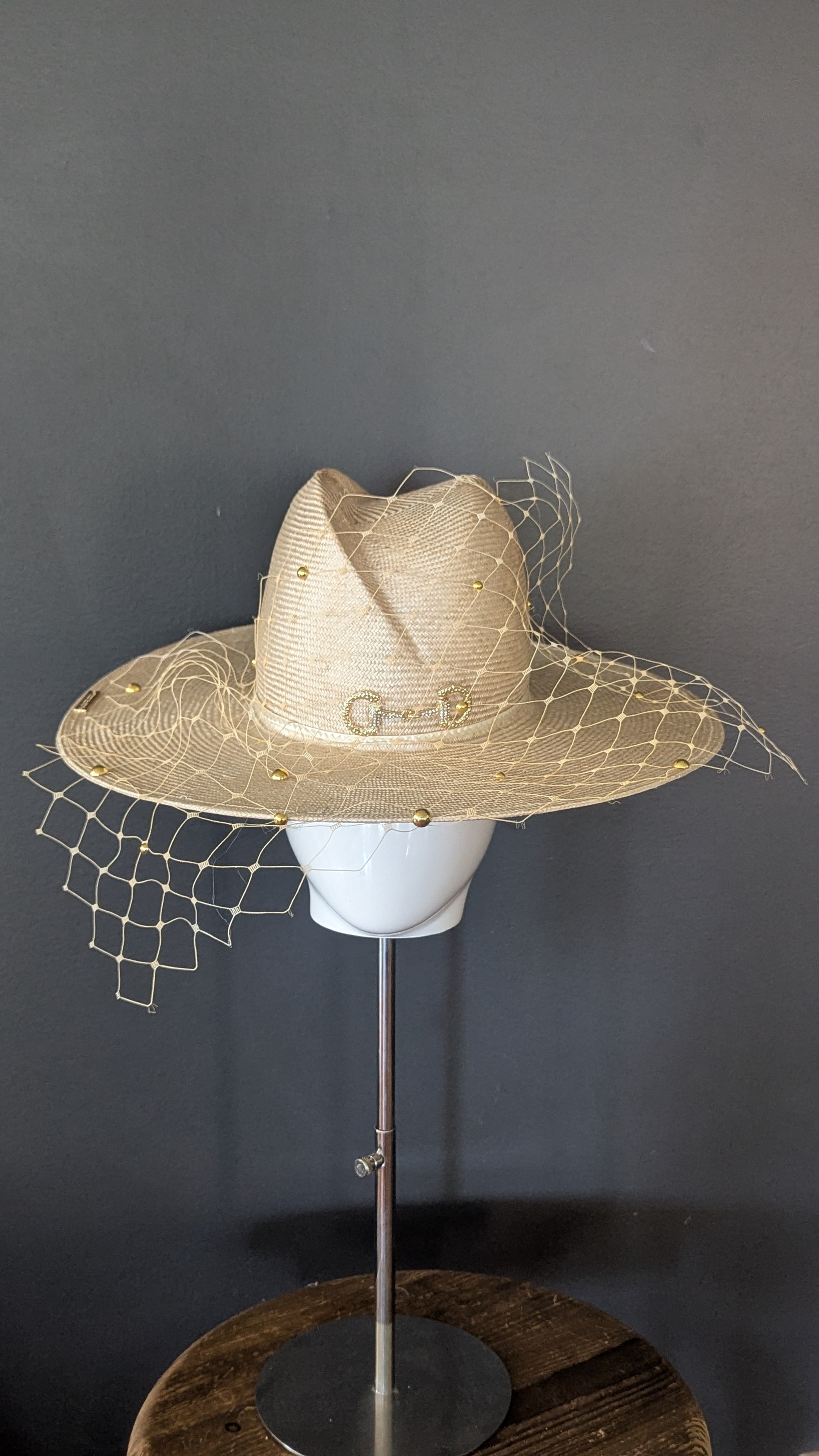 Giddy Up Equestrian Natural Straw Stylish Fedora