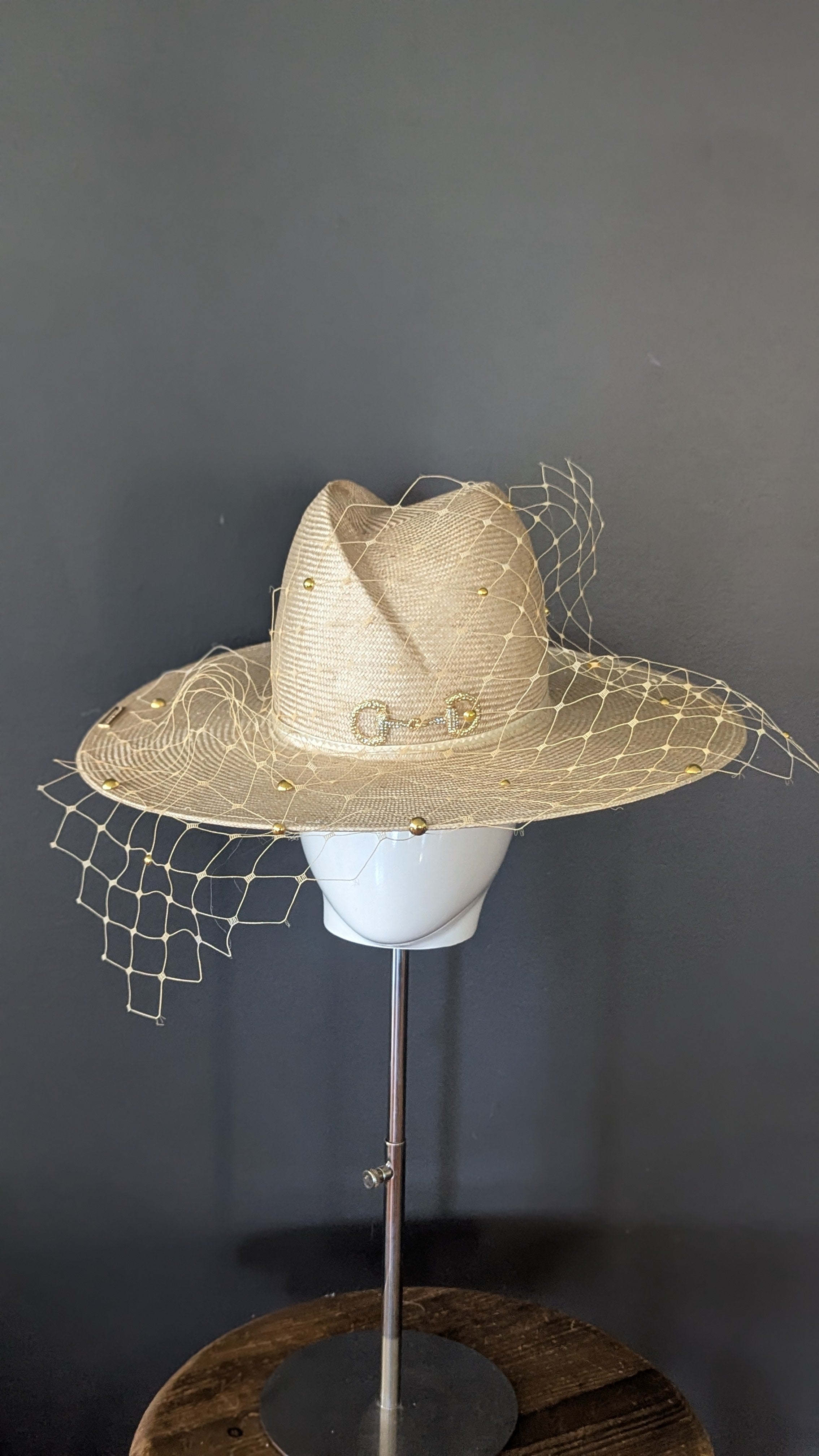 Giddy Up Equestrian Natural Straw Stylish Fedora